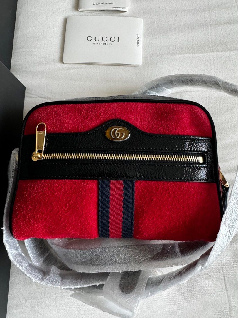Red suede on sale shoulder bag