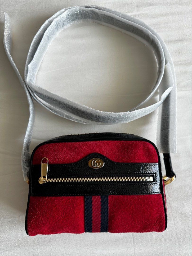 Red crossbody purse on sale