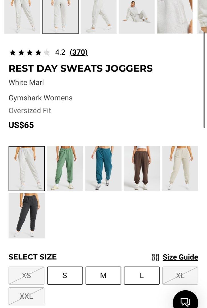 Gymshark Rest Day Sweats Joggers, Women's Fashion, Activewear on