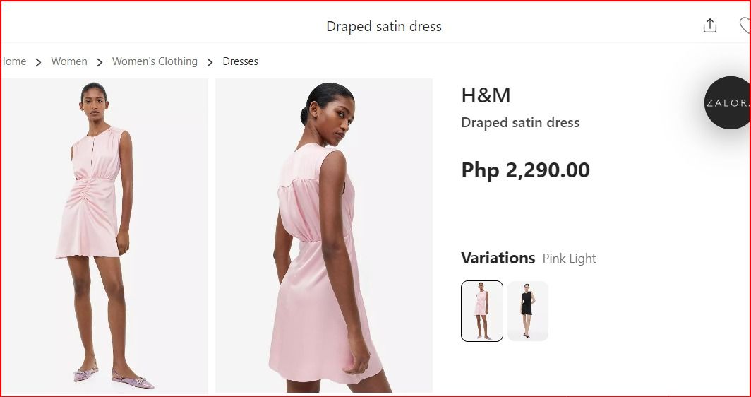 H&M+ Draped Dress