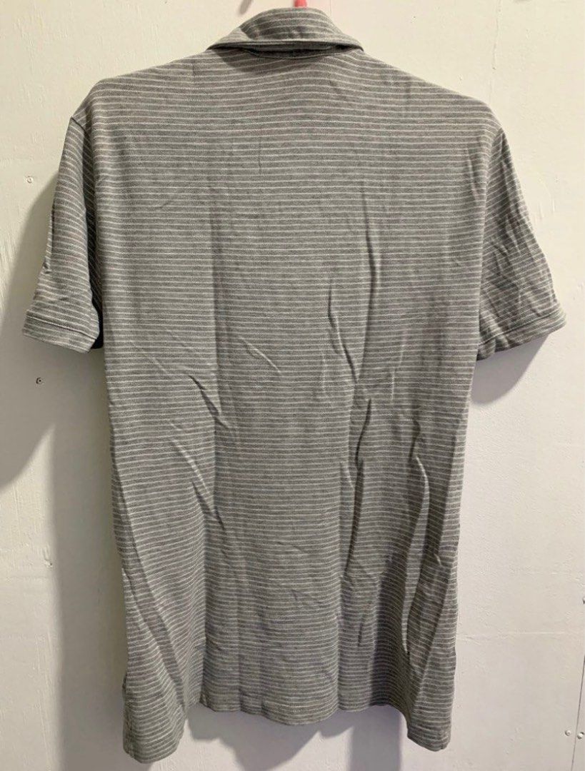 H&M Stripes Polo Shirt (Category: Tshirts & Polo Shirts ) located in Caloocan City. Submitted by tjs1122 (Listing ID 1277827874, Image 2). Description: Decluttering Sale! Pamigay prices na po - Authentic - Can also fit S - even if XS on tag (stretchable fabric) (L - 18 in W - 26 in) - Used only twice - No issues perfectly fine passable sa maselan - Shipping will be shouldered by buyer RFS: does not fit anymore, decluttering.