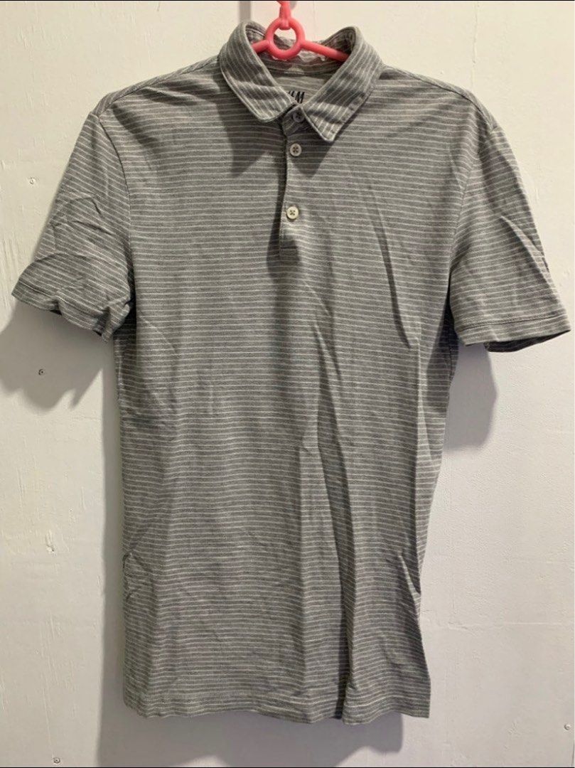 H&M Stripes Polo Shirt (Category: Tshirts & Polo Shirts ) located in Caloocan City. Submitted by tjs1122 (Listing ID 1277827874, Image 1). Description: Decluttering Sale! Pamigay prices na po - Authentic - Can also fit S - even if XS on tag (stretchable fabric) (L - 18 in W - 26 in) - Used only twice - No issues perfectly fine passable sa maselan - Shipping will be shouldered by buyer RFS: does not fit anymore, decluttering.