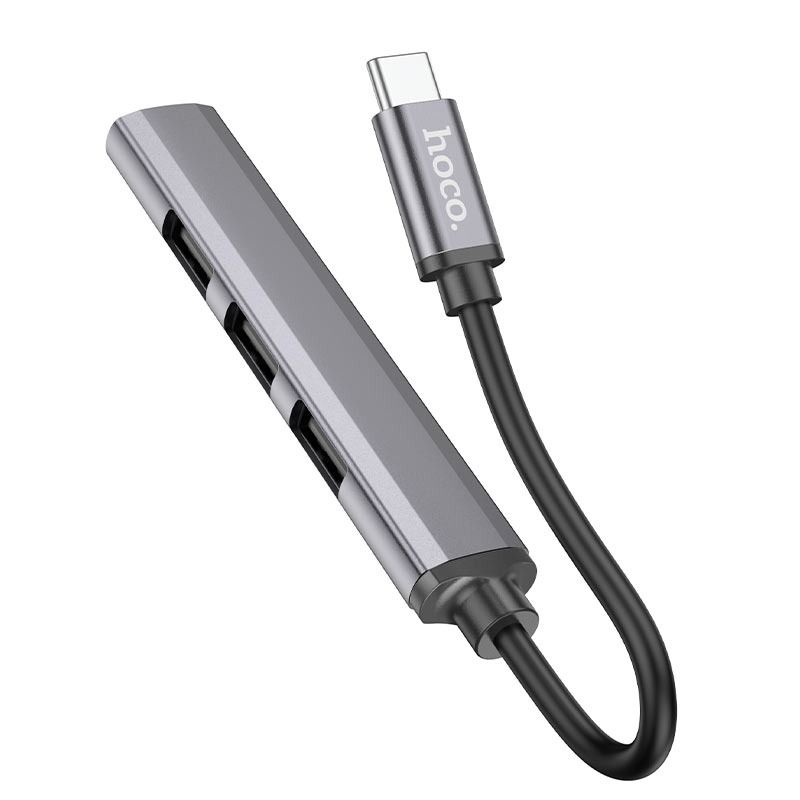 Hoco HB26 TypeC hub 4in1 Adapter USB3.0+USB2.0*3 Brand New Store