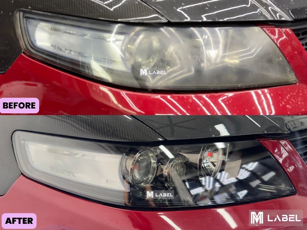 Honda Accord Euro R - Headlight Restoration + Blackout, Car Accessories ...