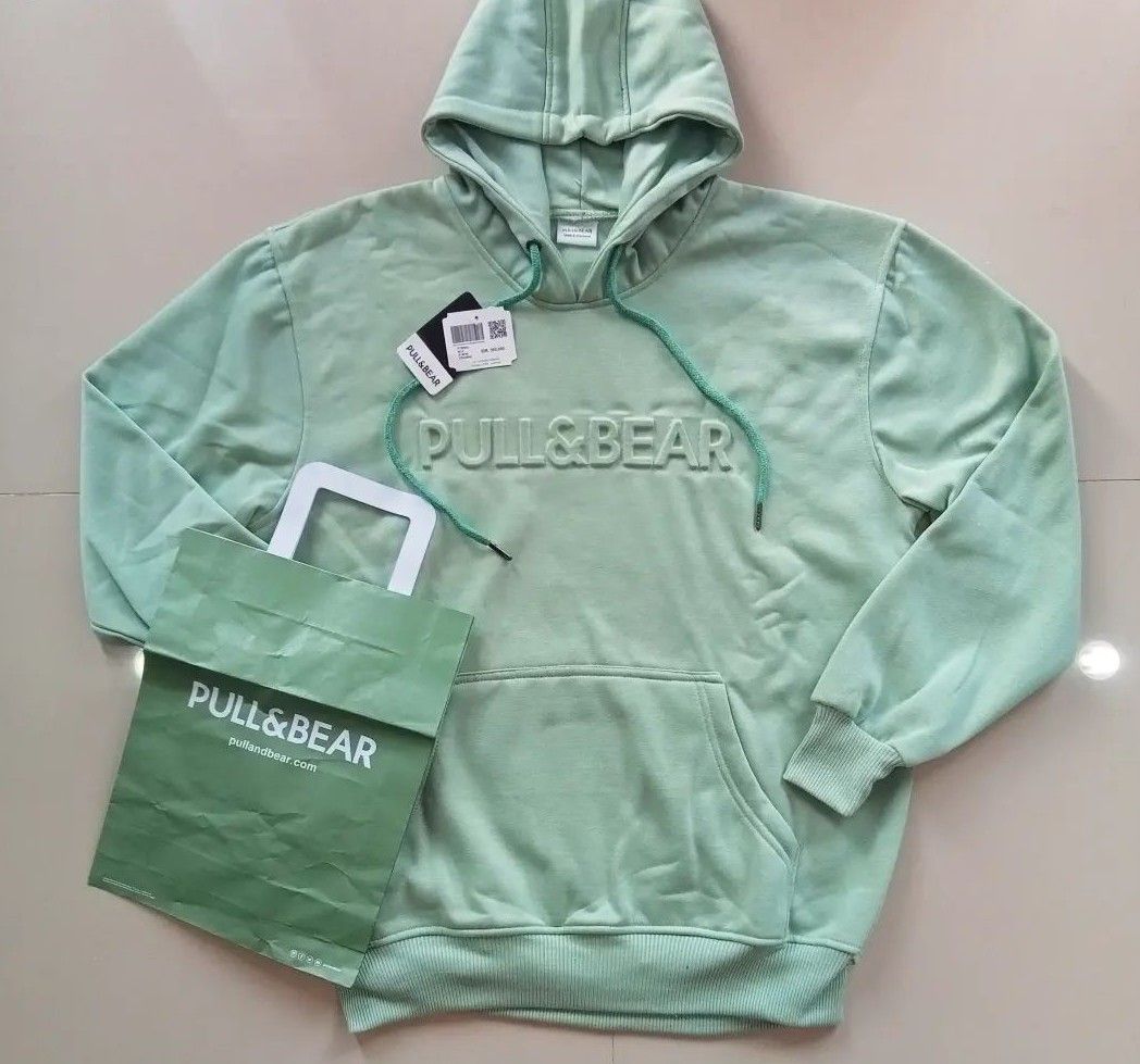 Hoodie Pull n Bear New Fesyen Wanita Pakaian Wanita Baju Luaran