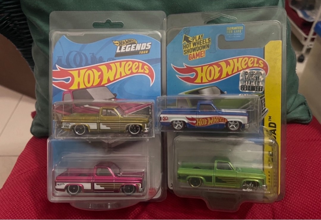 Hot wheels 83 chevy silverado super treasure hunt hot sale