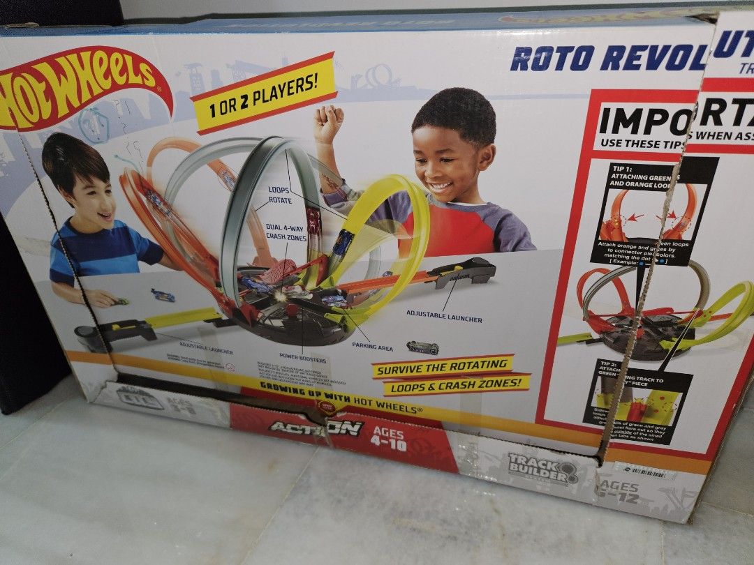 Hot Wheels Roto Revolution Track Loop Motorised Hobbies Toys