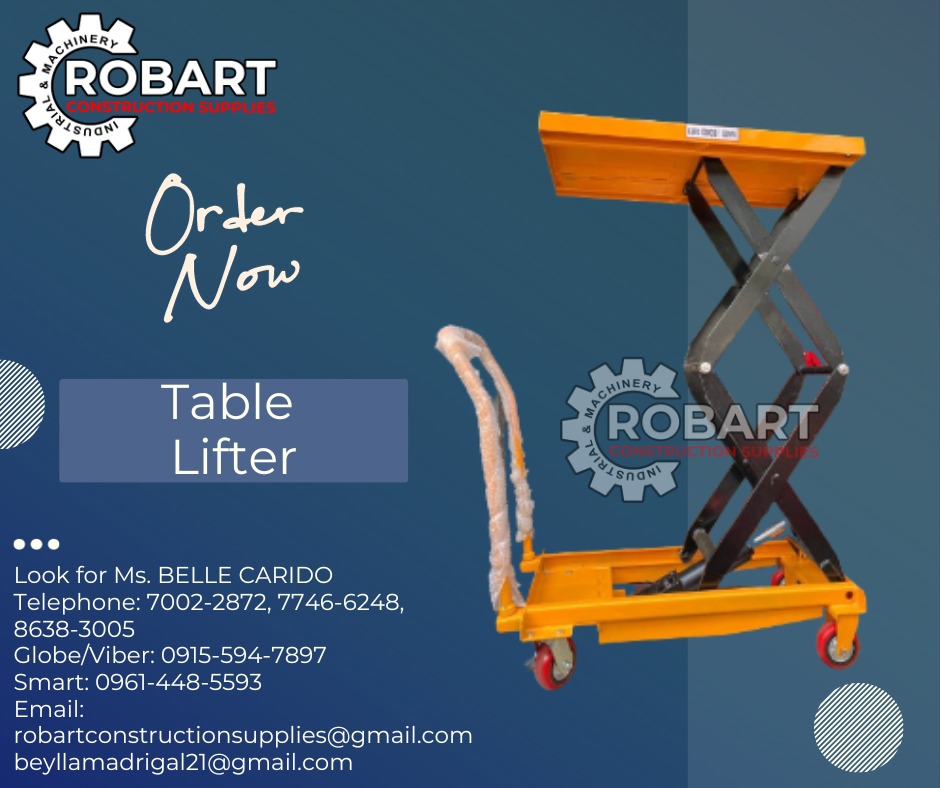 Hydraulic Table-Lifter, Commercial & Industrial, Construction Tools ...