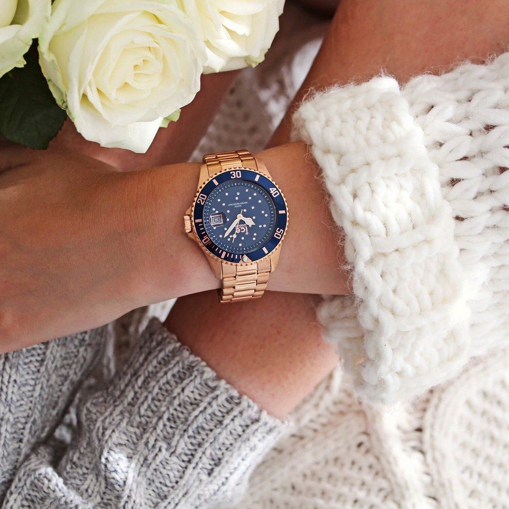 Ice Watch ICE Steel Blue Cosmos Rose Gold Medium Men s