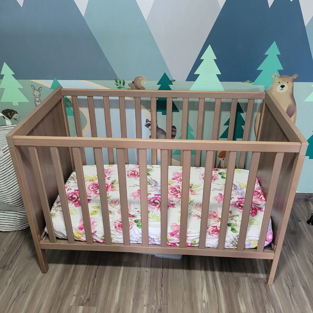 Grey online ikea crib