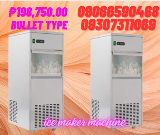 IM-100 Bullet type Ice Maker machine (Category: Refrigerators and Freezers) located in Caloocan City. Submitted by chrisultim10753 (Listing ID 1277689977, Image 1). Description: Product Type : IM-100 Ice production (20°C ambient temperature, 10°C water temperature : 100kg/24H Ice Storage :55kg Ice Cube :Bullet Cooling Method:Front and Rear Ventilation Voltage Frequency : AC220V / 50Hz Input Power :700W Refrigerant /quantity :R140a/380g Product di
