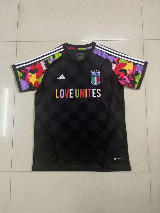 Italy Jersey 23 24 Love Unites Football Jersey Soccer Jersey Tshirt