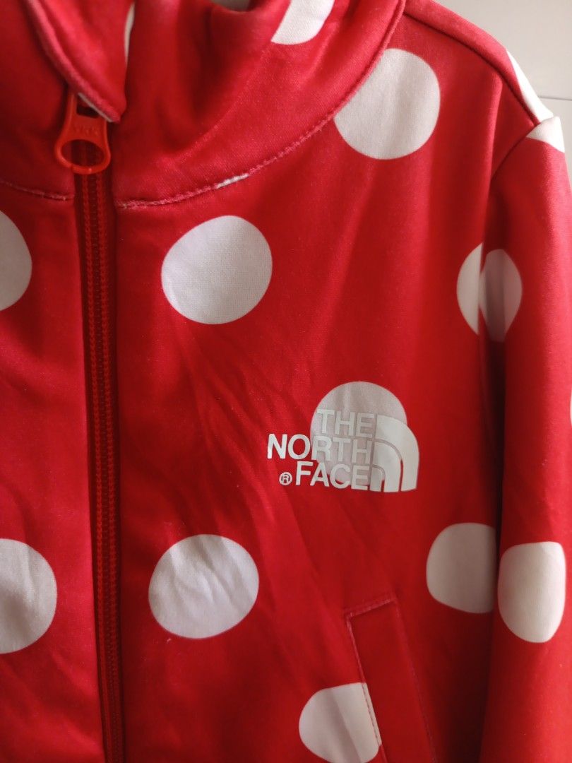 Jaket polkadot merah anak TNF The North Face Bayi Anak Baju