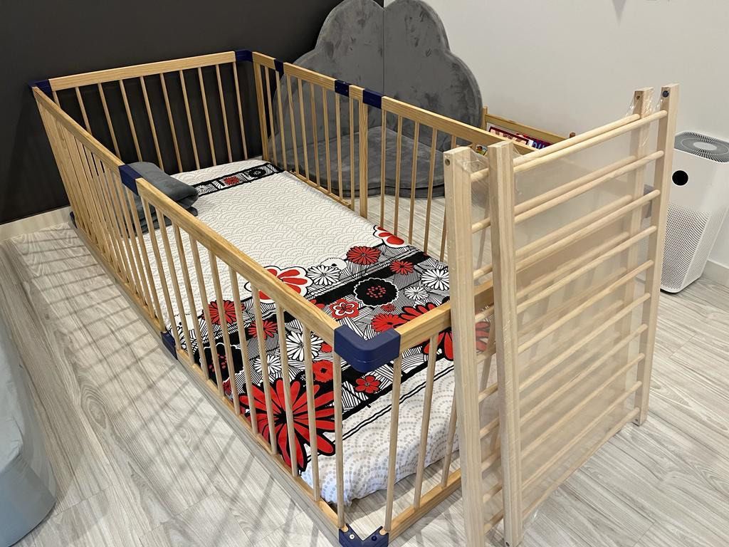 Jollybaby Baby Game Fence Indoor Ground Baby Toddler Crawling Protective Grating Solid Wood Children s Fence