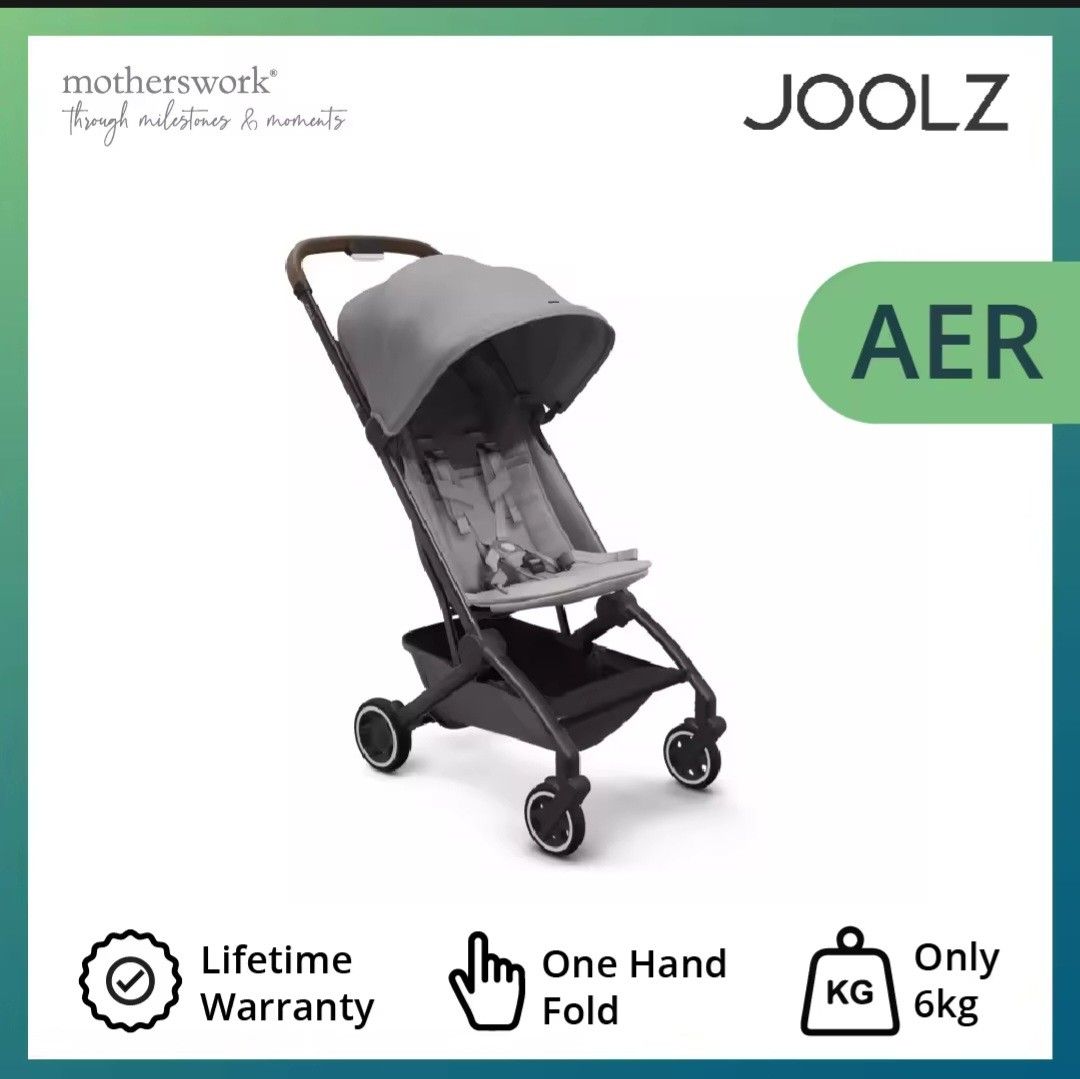 Joolz Aer stroller with bumper bar, raincover, travel bag included
