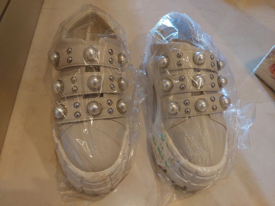 White leather brogues new arrivals ladies