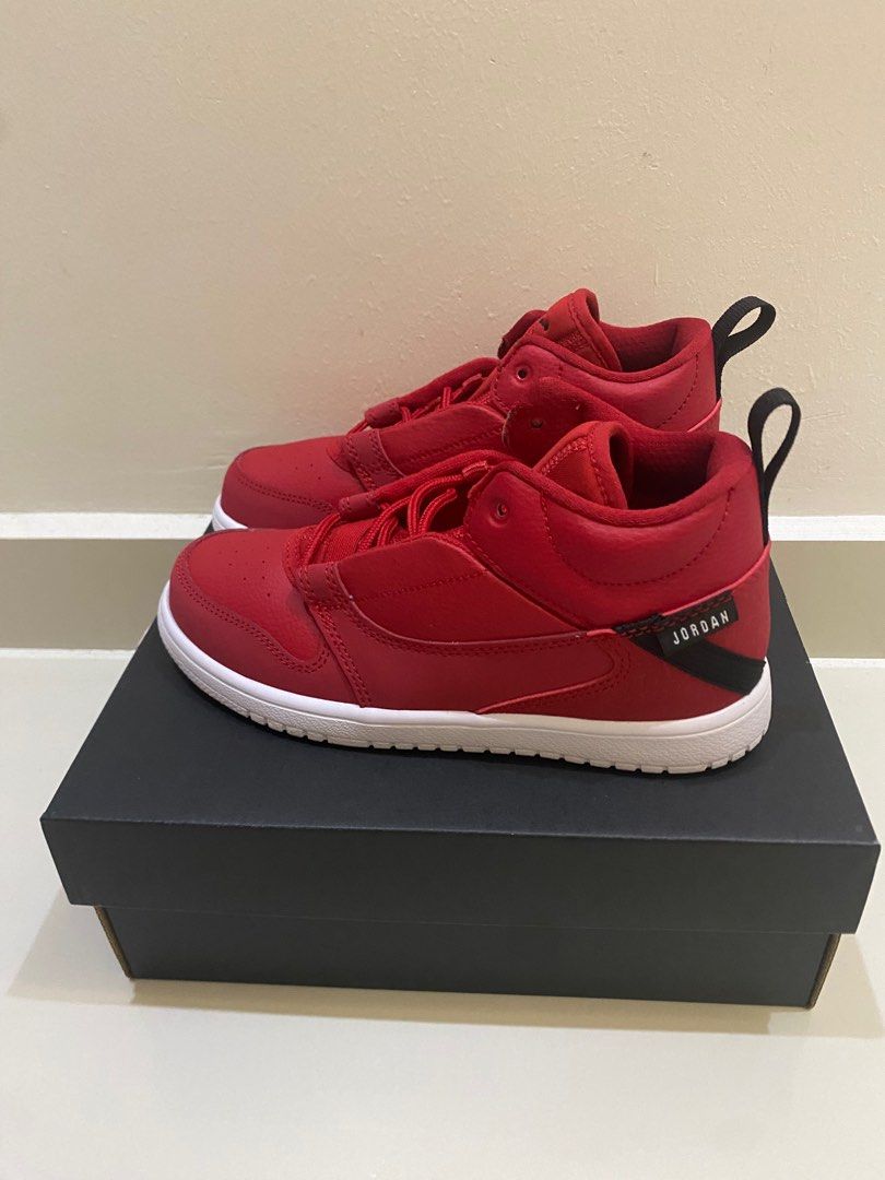 Red jordans for boys top