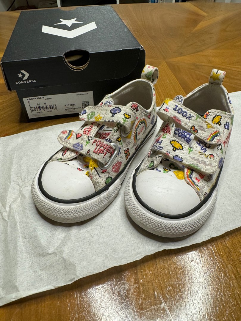 Kids velcro discount converse