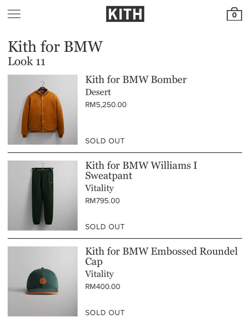 KITH for BMW embossed roundel Cap, Men's Fashion, Watches