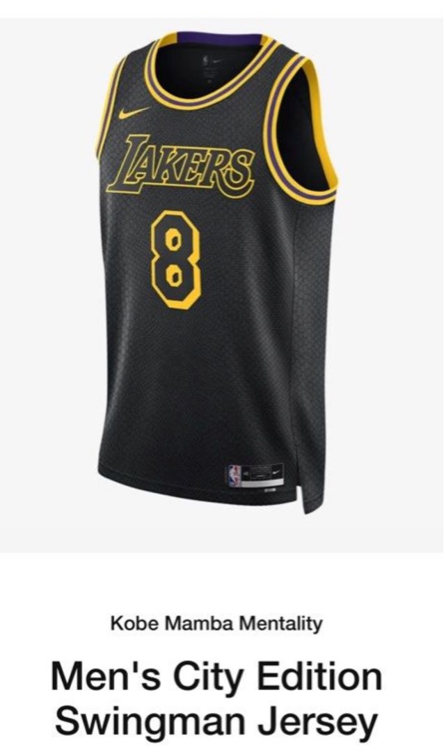 Lakers city shop jersey black mamba