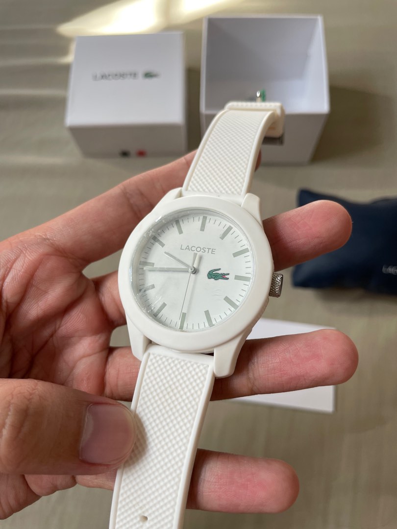 Lacoste Unisex White Silicone Watch
