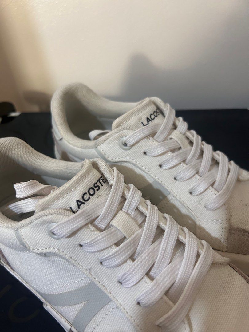Lacoste Women s L004 Canvas Trainers Women s Fashion Footwear Sneakers on Carousell