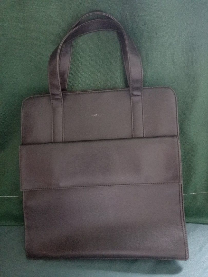 Matt Nat leather Laptop document Bag Computers Tech Parts Accessories Laptop Bags Sleeves on Carousell