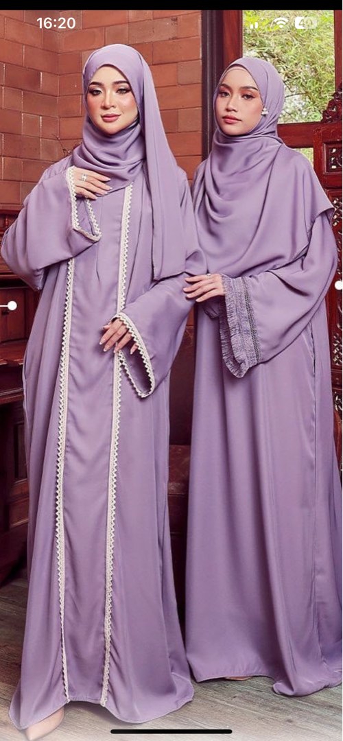 Purple abaya discount