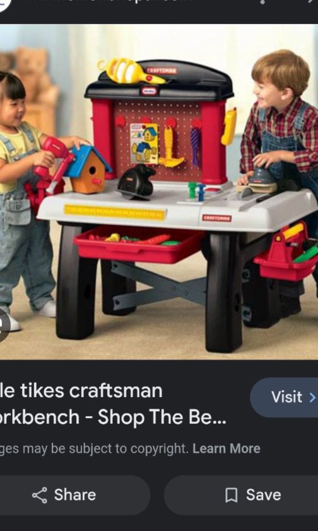 Little tikes cheap construction bench