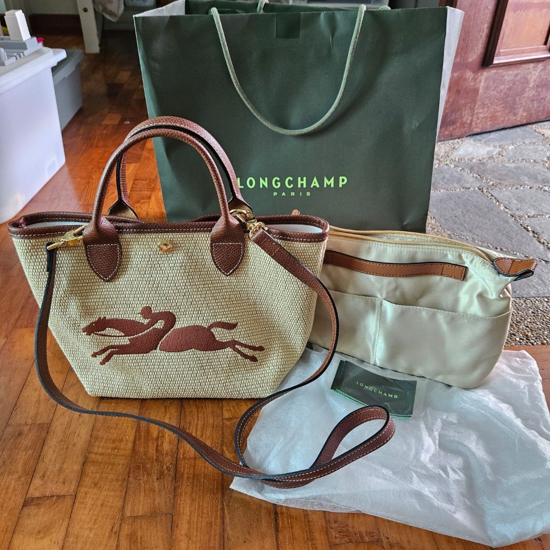 Longchamp LE PANIER PLIAGE S BASKET BAG Brown with FREE insert bag