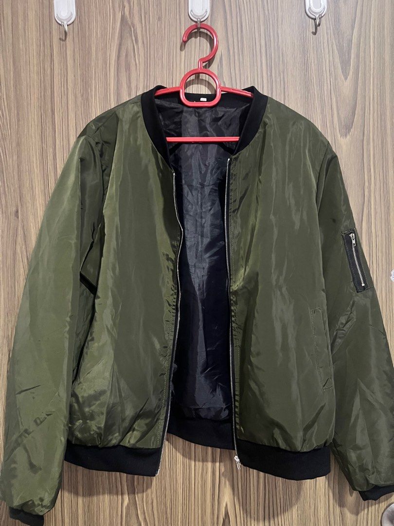 Men Bomber Jacket Korean Style Casual Men Slim Fit Bomber Jacket Plain  Design Sportswear Ready Stock 531180