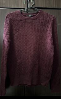 Maroon long sweater sale