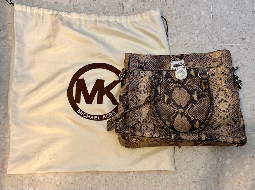 Michael Kors Snakeskin Wristlet - Women's handbags