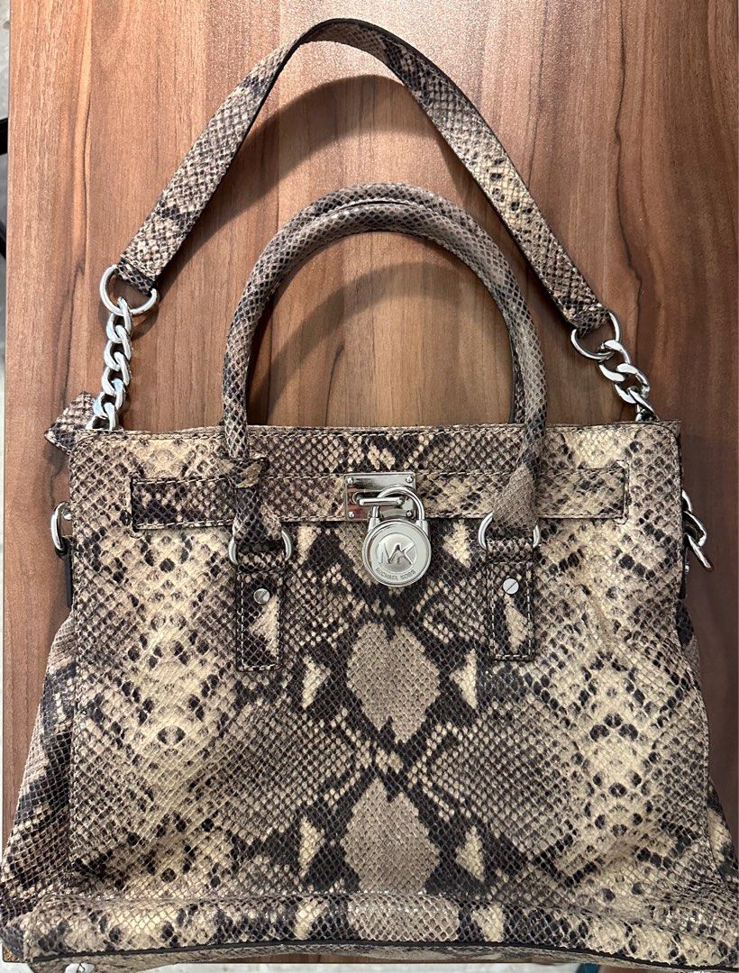 Michael kors snakeskin handbag clearance