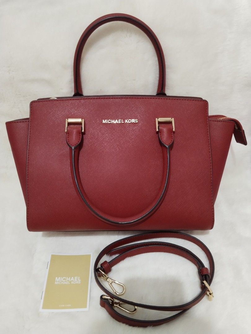 Michael michael kors selma hotsell saffiano leather medium satchel