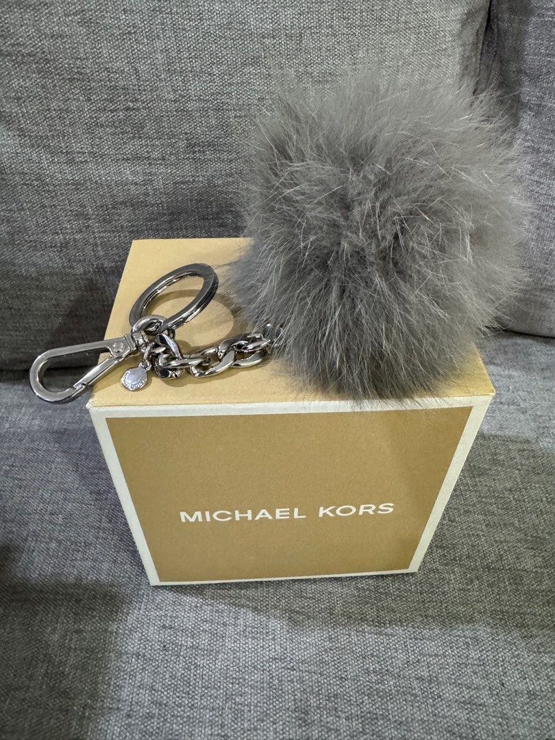 Michael kors keychain pom pom sale