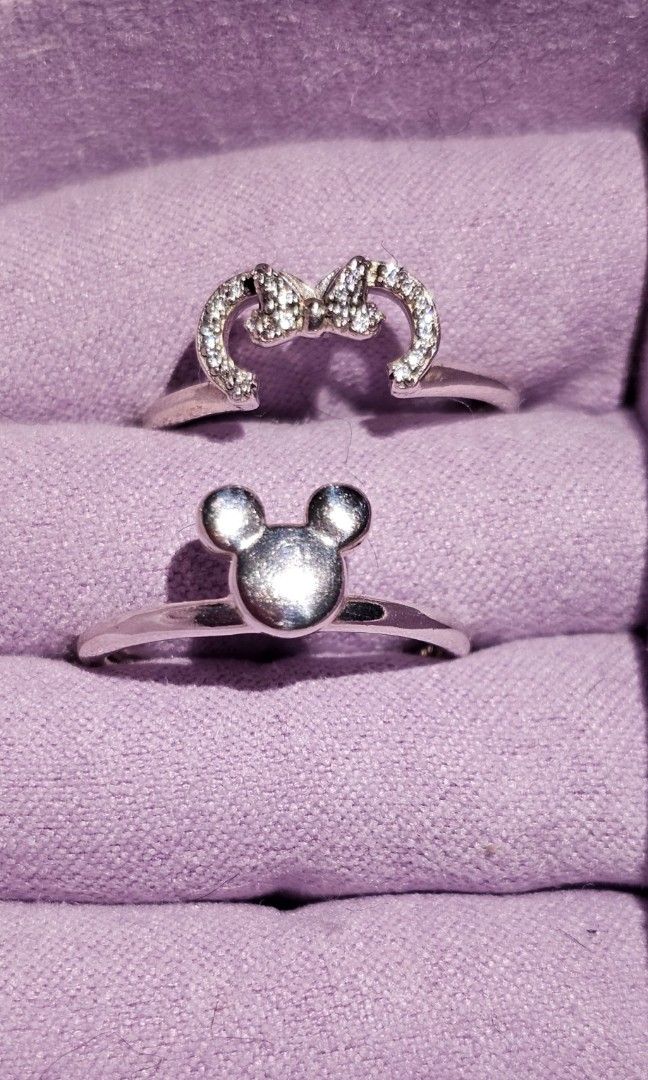 Mickey and discount minnie pandora rings