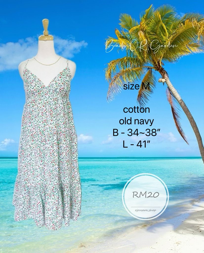 Old navy palm tree dress top