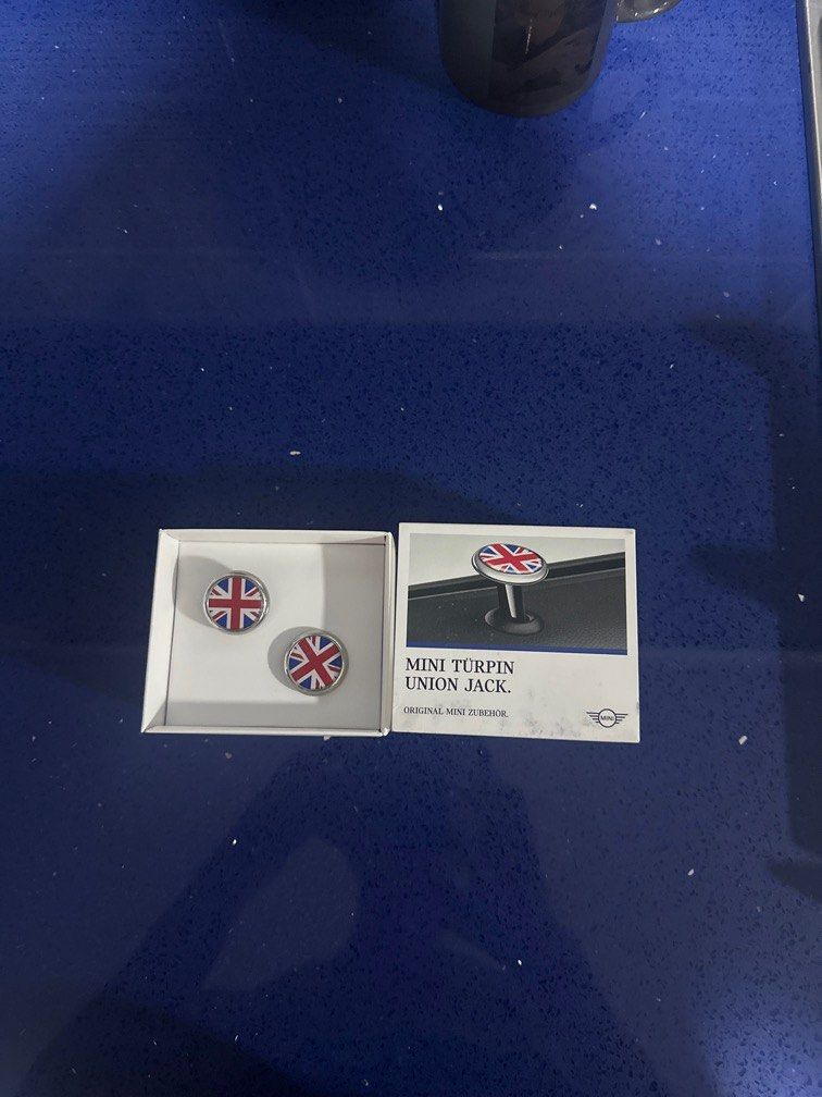 Mini Cooper Door Lock Pin / Union Jack, Car Accessories, Accessories on