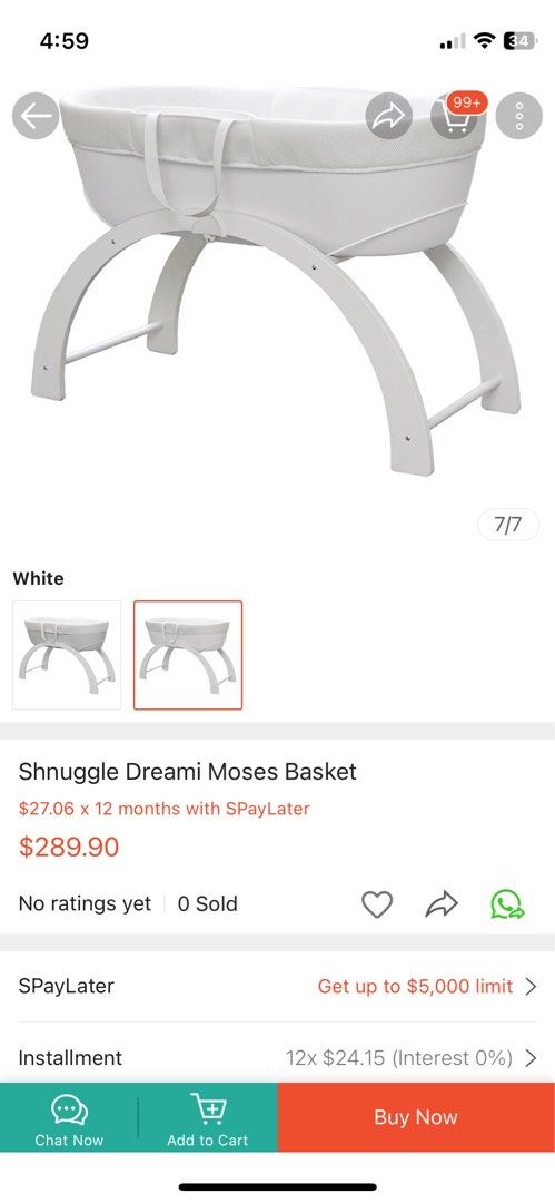 Shnuggle moses basket mothercare 2025