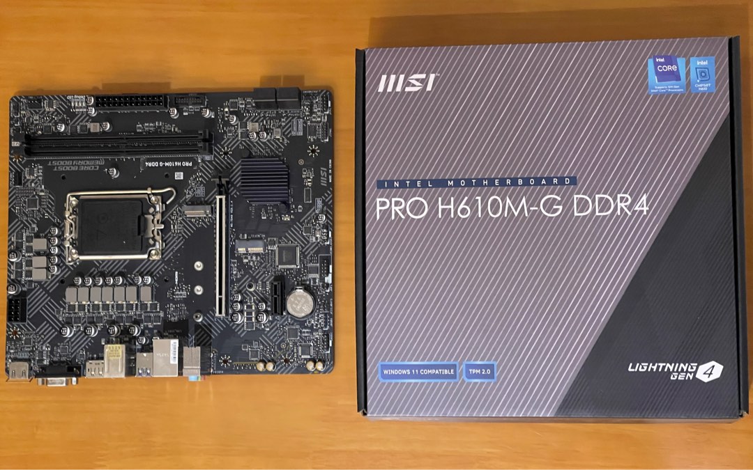 MSI Pro H610M-G DDR4, 電腦＆科技, 電腦周邊及配件, 電腦周邊產品 - Carousell