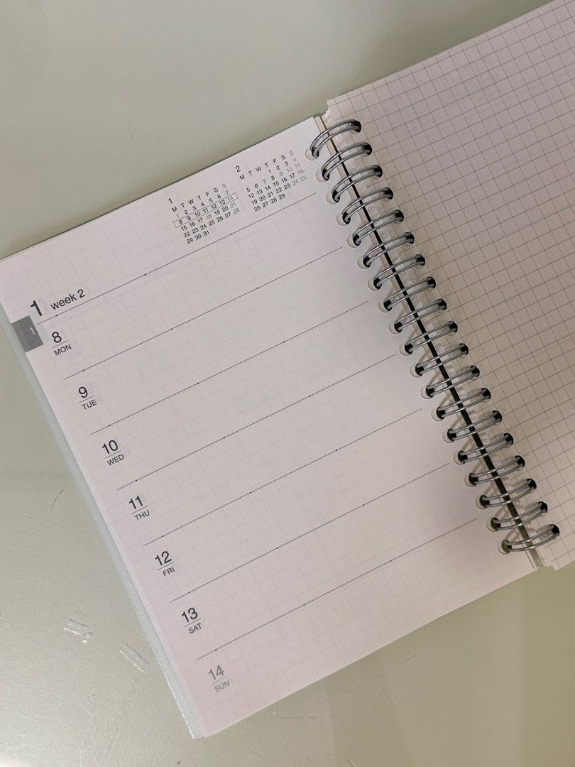 muji 2025 planner, Hobbies & Toys, Stationery & Craft, Stationery
