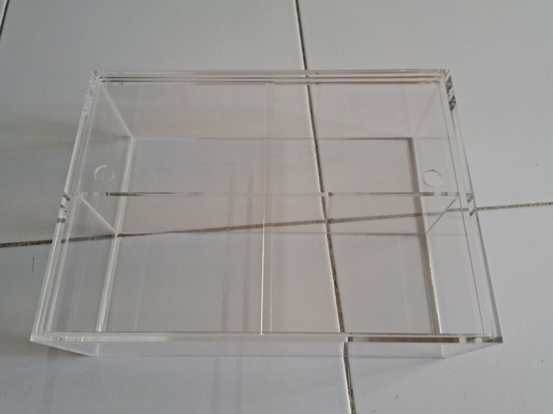 MUJI Acrylic Display Case With Sliding Doors Size S, Furniture & Home
