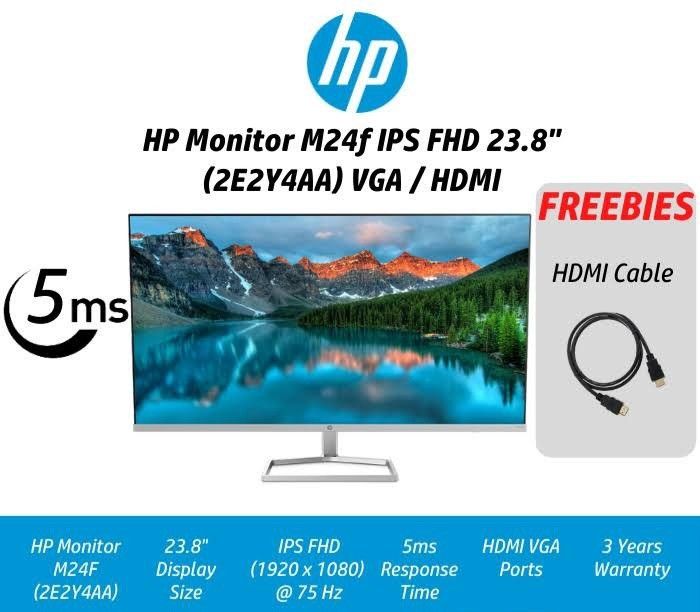 Monitor Full HD de 24 HP M24f, 1920x1080, IPS