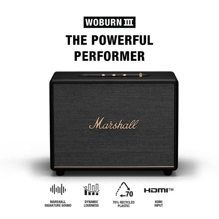 Marshall Woburn 3 / Woburn III Bluetooth Speaker, Hobbies & Toys, Music &  Media, Music Accessories on Carousell