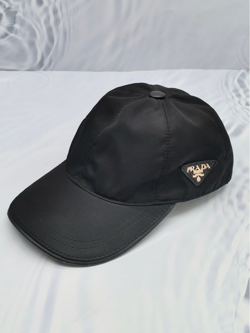 NEW YEAR SALE PRADA LOGO PLAQUE NYLON BASEBALL CAP Luxury