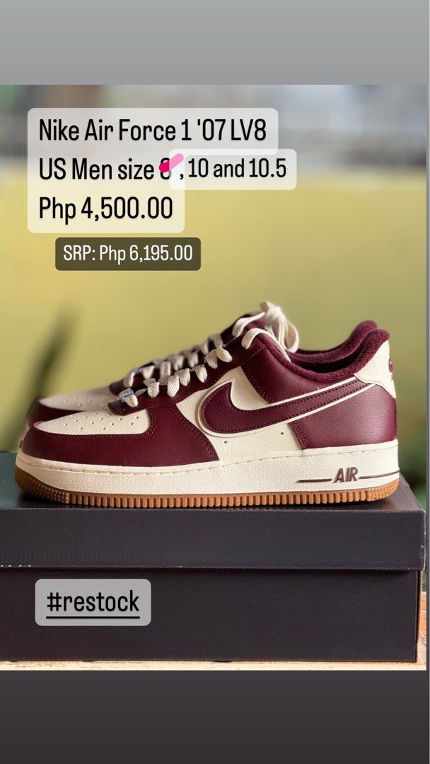 Nike Air Force 1 07 LV8 US Men sizes 10 and 10.5 Men s Fashion