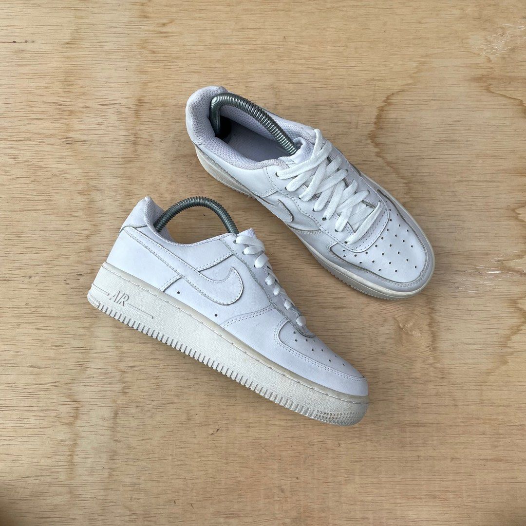 Nike Air Force 1 Full White 4UK 23.5cm RM6O Men s Fashion Footwear Sneakers on Carousell