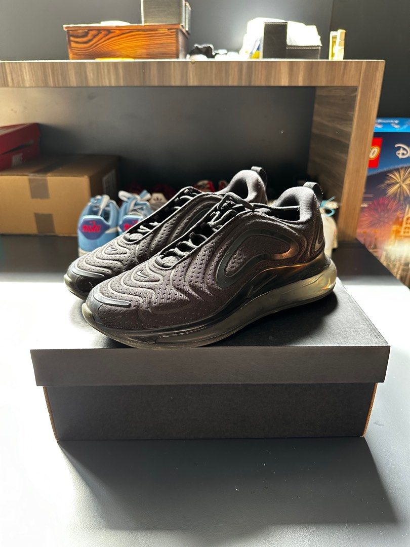 Nike 720s triple best sale black