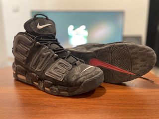 Supreme nike uptempo discount black